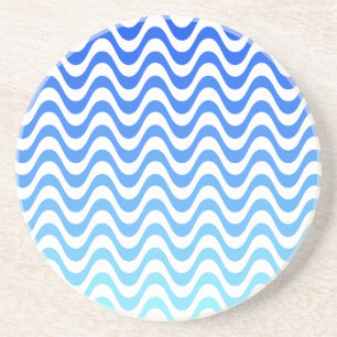 Gradient Blue Waves Coaster