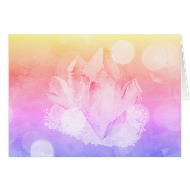 *~* Gradient Blush Pink  Lavender Crystal (Front Horizontal)