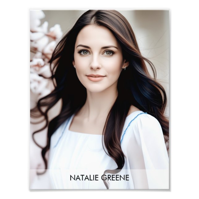 Gradient Border 8.5x11 Photogenic Photo Print (Front)