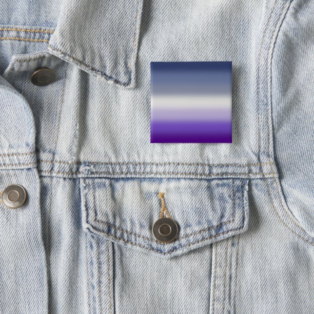 Gradient Butch Lesbian Pride Flag – Butch Flag 15 Cm Square Badge (In Situ)
