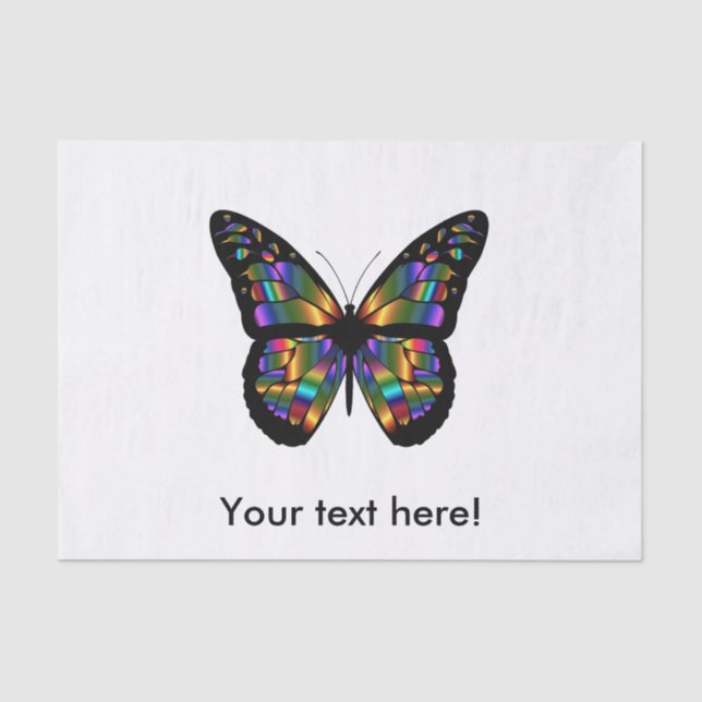 Gradient butterfly cartoon tissue paper (Front)