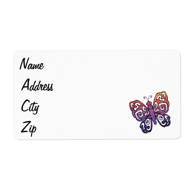 Gradient butterfly clipart (Front)