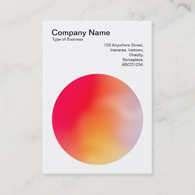 Gradient Circle 04 Business Card (Front)
