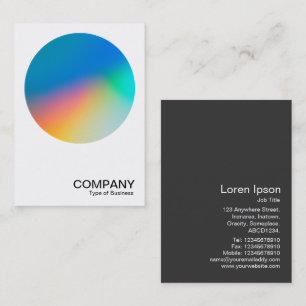 Gradient Circle v2 01  Business Card