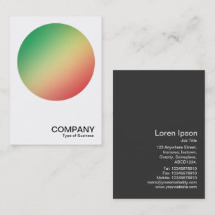 Gradient Circle v2 08 Business Card