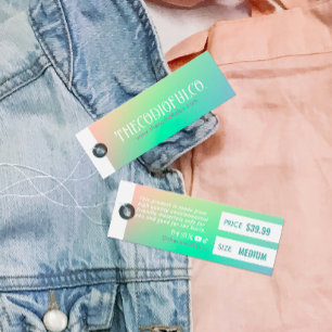 Gradient Clothing Price Hang Tag