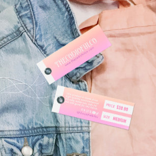 Gradient Clothing Price Hang Tag