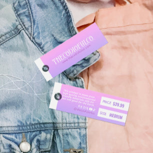Gradient Clothing Price Hang Tag