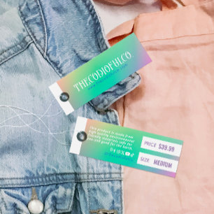 Gradient Clothing Price Hang Tag