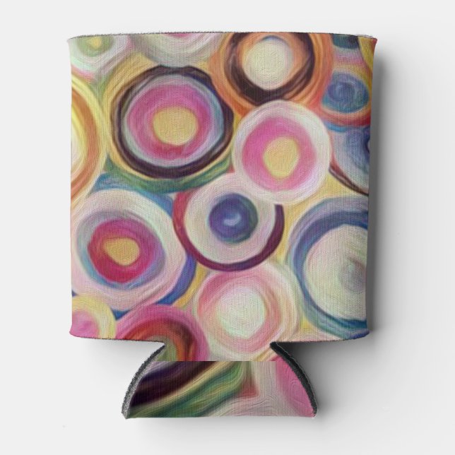 Gradient colour, rough texture background. can cooler (Front)