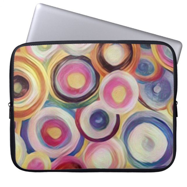 Gradient colour, rough texture background. laptop sleeve (Front)