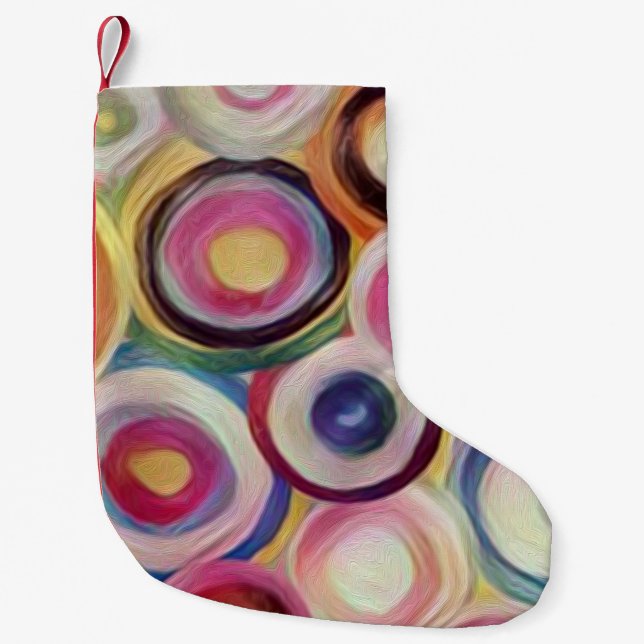 Gradient colour, rough texture background. small christmas stocking (Front)