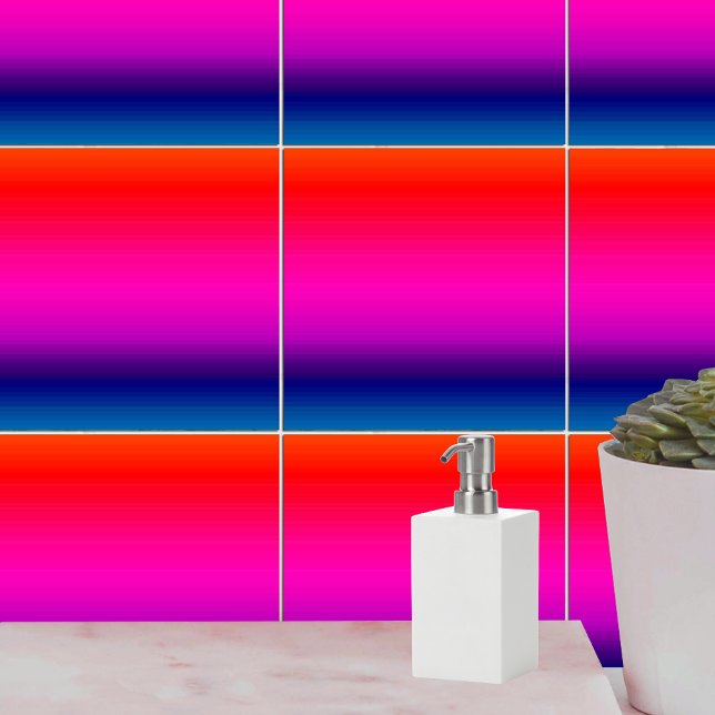 Gradient Colour Sunset Blend Tile (Gradient Color Sunset Blend Ceramic Tile)