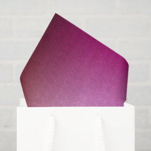 Gradient-coloured towel featuring pink tissue paper
