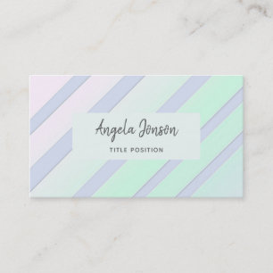 Gradient Colourful Stripes Business Card