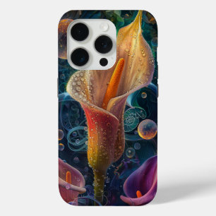 Gradient Colours of Calla Flowers iPhone 15 Pro Case