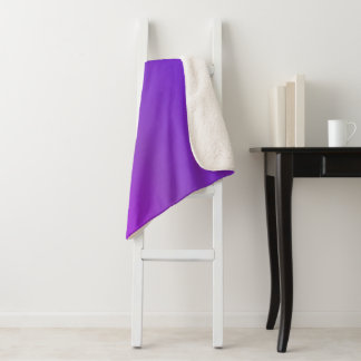 Gradient Colours Purple  Sherpa Blanket