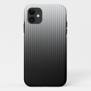Gradient Cool Stylish Trendy Black & White Stripes Case-Mate iPhone Case