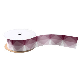 Gradient Cube Burgundy to White Satin Ribbon