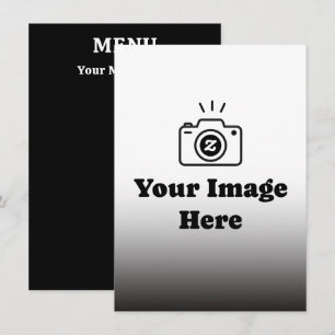 Gradient Custom Text and Image Menu
