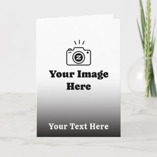 Gradient Custom Text and Image Thank You Card