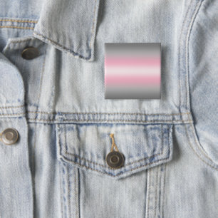 Gradient Demigirl Pride Flag – Demigirl Flag 15 Cm Square Badge