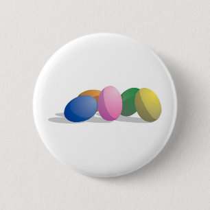 Gradient Easter Eggs 6 Cm Round Badge