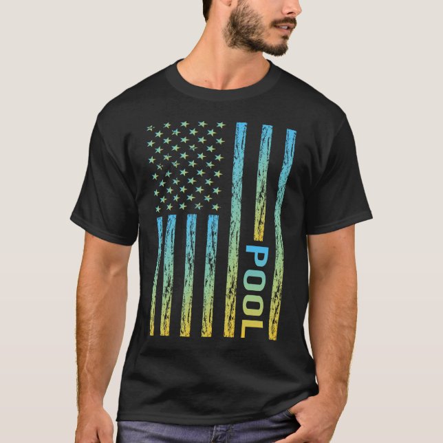 Gradient Flag 01 Pool T-Shirt (Front)