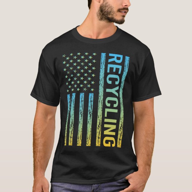 Gradient Flag 01 Recycling Recycle T-Shirt (Front)