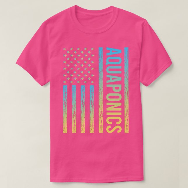 Gradient Flag 02 Aquaponics Aquaponic T-Shirt (Design Front)