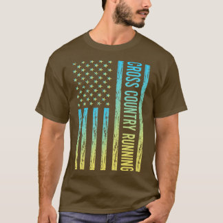 Gradient Flag 02 Cross Country Running XC T-Shirt