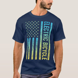 Gradient Flag 02 Electric Bicycle E Bike Ebike T-Shirt
