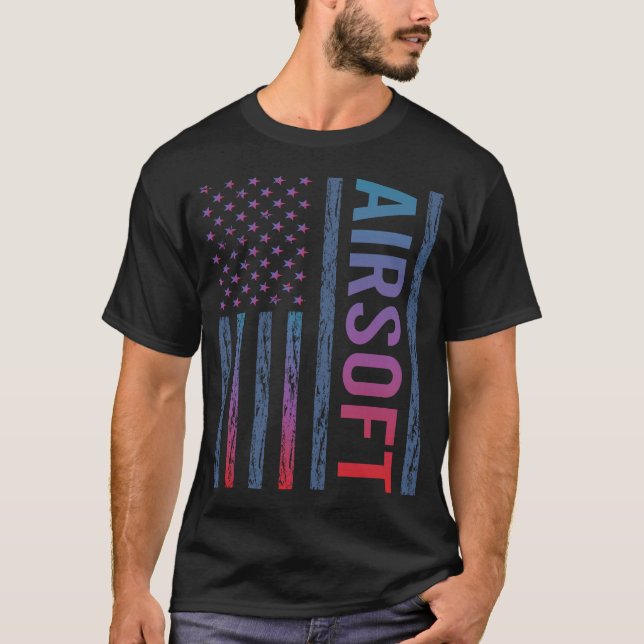 Gradient Flag Airsoft T-Shirt (Front)