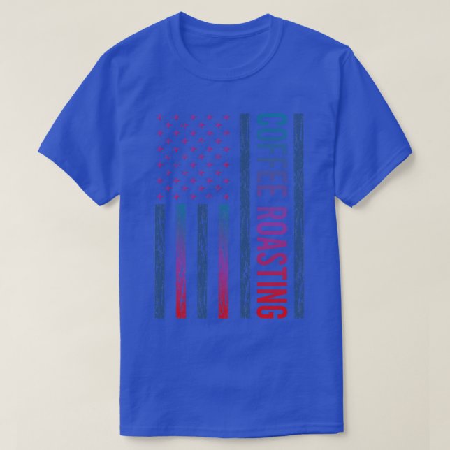 Gradient Flag Coffee Roasting T-Shirt (Design Front)