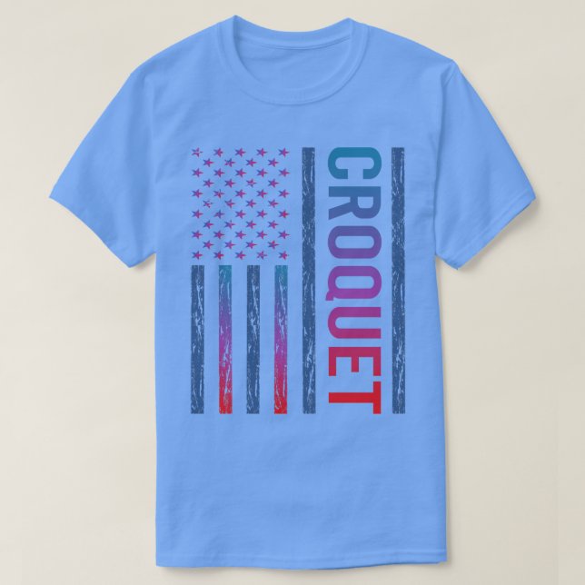 Gradient Flag Croquet T-Shirt (Design Front)