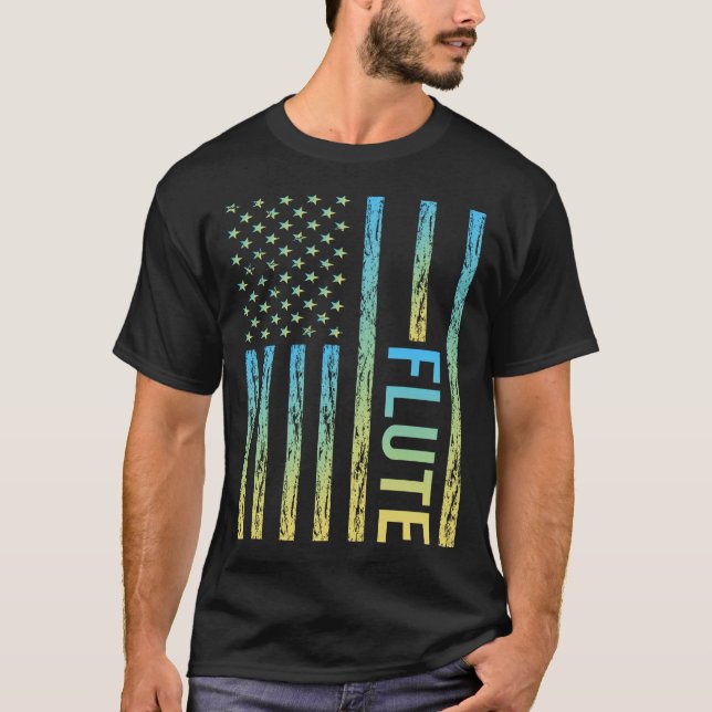 Gradient Flag Flute T-Shirt (Front)