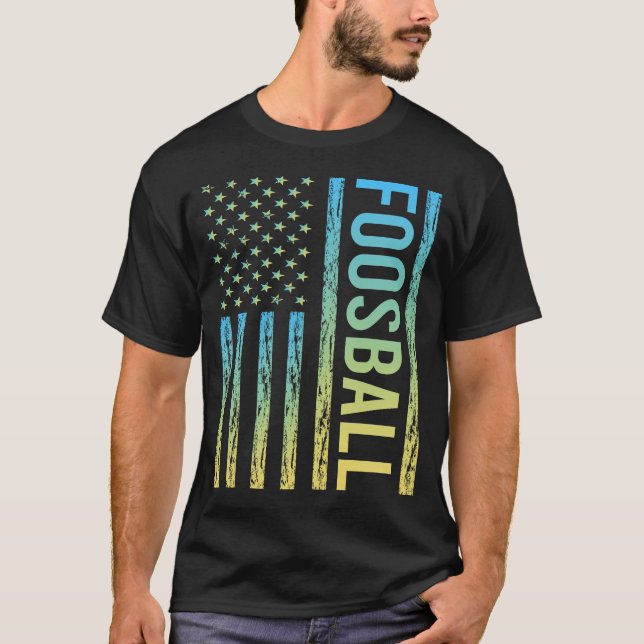 Gradient Flag Foosball T-Shirt (Front)