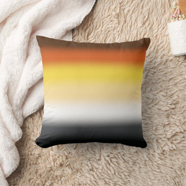 Gradient Gay Bear Pride Flag - Colourful Bear Flag Cushion (Blanket)