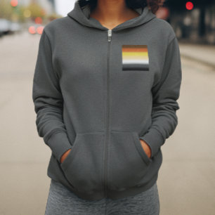 Gradient Gay Bear Pride Flag - Colourful Bear Flag Hoodie