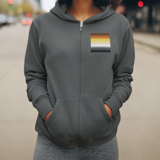 Gradient Gay Bear Pride Flag - Colourful Bear Flag Hoodie (Creator Uploaded)