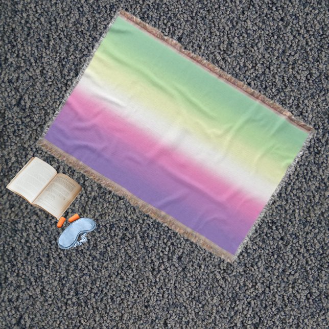 Gradient Genderfae Pride Flag  Throw Blanket (Creator Uploaded)