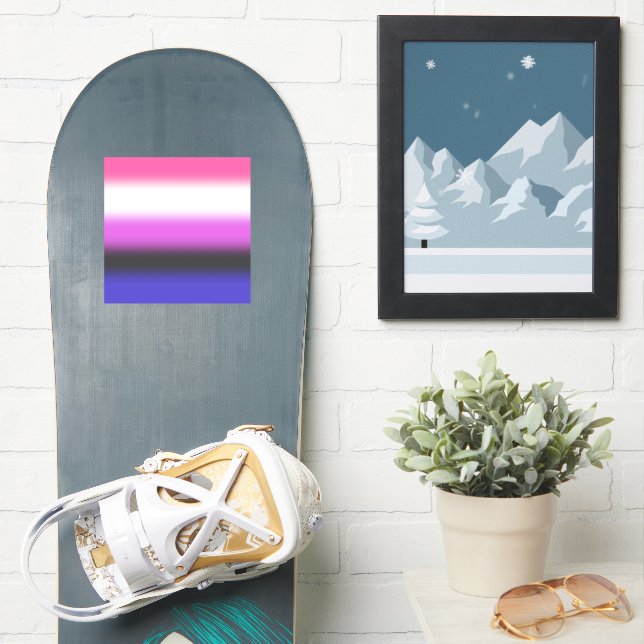 Gradient Genderfluid Pride Flag – Genderfluid Flag (Snowboard)