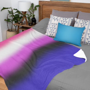 Gradient Genderfluid Pride Flag – Genderfluid Flag Sherpa Blanket