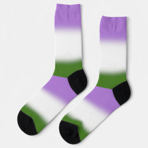 Gradient Genderqueer Pride Flag Socks