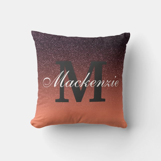 Gradient Glitter Pattern Cushion (Front)
