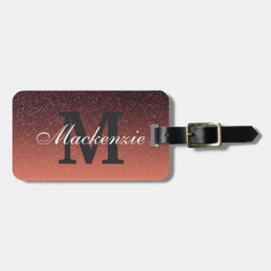 Gradient Glitter Pattern Luggage Tag