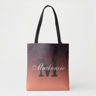 Gradient Glitter Pattern Tote Bag