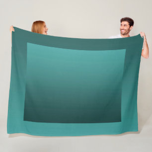 Gradient Green - deep to light Mood Background Fleece Blanket