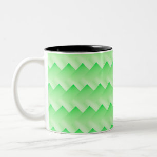 Gradient Green in Shuffle  Two-Tone Coffee Mug