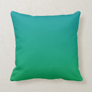 Gradient: Green to Teal Cushion